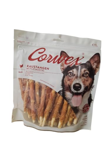 Corwex Kaustange (500g, Huhn) mit Fleisch ummantelt, Getreidefreie, Premium Kausnack für Sensible Hunde von Corwex
