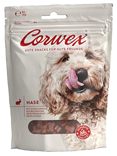 Corwex Hundesnack Soft-Treats | Tranigssnacks | herzhaft softe Hundeleckerli für Training oder als Snack | Für Alle Rassengrößen | glutenfrei & mit hohem Fleischanteil (Kaninchen, 1 x 165g) von Corwex