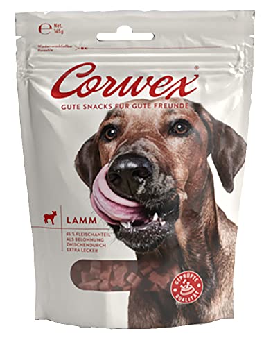 Corwex Soft-Treats (Lamm, 1x165g), Hundesnack - Tranigssnacks, herzhaft softe Hundeleckerli für Training, für alle Rassengrößen, glutenfrei & mit hohem Fleischanteil von Corwex