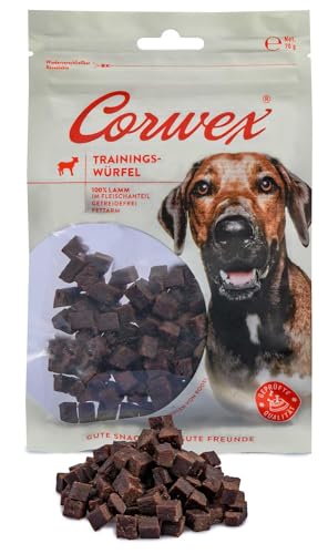 Corwex Trainingswürfel (70g, Lamm) Hundesnacks mit Lamm, Monoprotein, Trainee Snack, getreidefreie Leckerlie fürs Hundetraining von Corwex