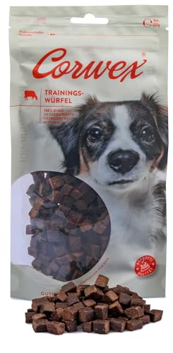 Corwex Trainingswürfel (250g, Rind) Hundesnacks mit Rind, Monoprotein, Trainee Snack, getreidefreie Leckerlie fürs Hundetraining von Corwex