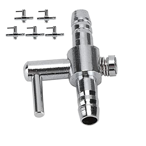 Aquarium-Rückschlagventil, Aquarium-Luftventil mit Rostfreiem Design, 5 Stück Edelstahl-Aquarium-Luftventil, 1-Wege-Luftregelventil, Luftstromverteiler, Splitter, Wasserpumpe für Aquarium-Rückschlagventil, Aquarium-Luftventil mit Rostfreiem Design, 5 Stück Edelstahl-Aquarium-Luftventil, 1-Wege-Luftregelventil, Luftstromverteiler, Splitter, Wasserpumpe für von Cosiki
