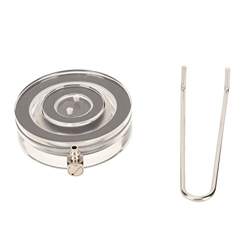 Cosiki Aquarium Air Stone Disc Klares Acryl Erhöht den Sauerstoffgehalt Verhindert das Verstopfen von Süßwasser-Salzwasser-Bubbler-Discs Im Aquarium (M) von Cosiki