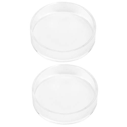 Cosiki Garnelenfuttergericht, Fischschüssel Reptilien Runde Futterschale mit Saugnapfbecher 2pcs Acrylfischtank -Futtermittelfutter Futtermittelverzerrungen für Garnelenfutter für Garnelenfutter von Cosiki