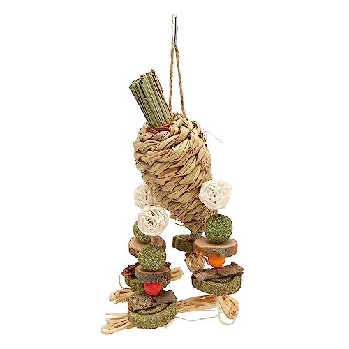 Cosiki Hamster-Kauspielzeug, Handgestricktes Hamster-Kauspielzeug-Set, Lindert Langeweile, Zähneknirschen, Gesunder Spaß für Meerschweinchen und Chinchillas von Cosiki