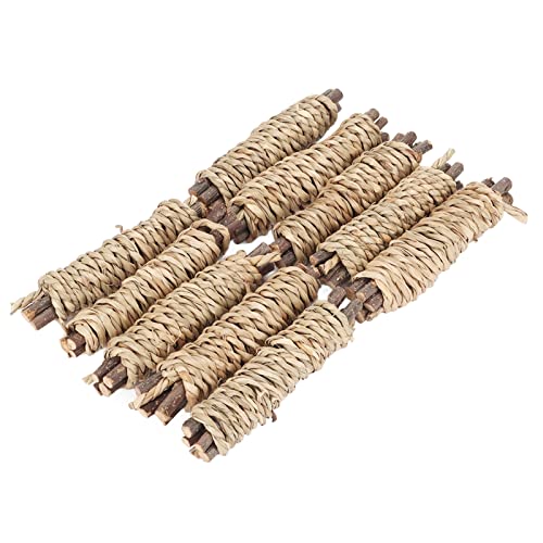 Cosiki Hasenkaustäbchen, Backenzahnstäbchen aus Natürlichem Seegras, Bunte Hamster-Kauholzstäbchen, Zähneknirschen Zum Spielen von Cosiki