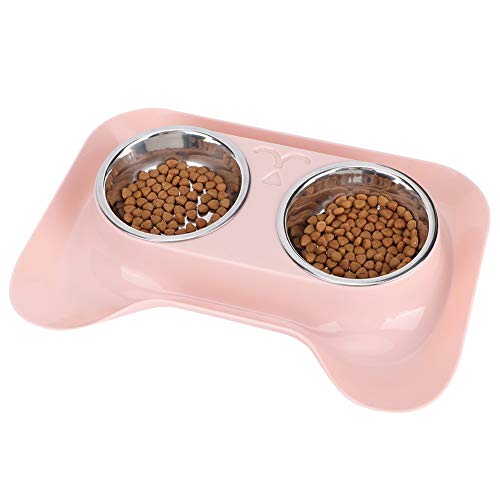 Cosiki Katzenfutter und Wasserschüssel Set, Welpenschalen Edelstahl Wasser Futterbecken Fütterungsversorgung Doppelhunde Katzenschalen Katzenfutterschale Futtermittelfutter für Kleine Katzen Hunde, Cosiki Katzenfutter und Wasserschüssel Set, Welpenschalen Edelstahl Wasser Futterbecken Fütterungsversorgung Doppelhunde Katzenschalen Katzenfutterschale Futtermittelfutter für Kleine Katzen Hunde, von Cosiki