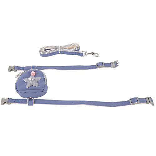 Cosiki Katzengeschirr Verstellbares Anti-Flucht-Geschirr mit Outdoor-Katzentasche (L (Geeignet für 3,5-7,5 kg / 7,7-16,5 lb)) von Cosiki