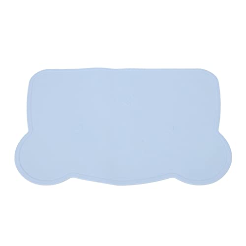 Cosiki Kleinkind -Taschen für Esstisch, Silikon -Taschen für Kleinkinder 14.4x10.4 Zoll Bären Form Anti Slip Weiche Elastizität Silikon Kids Placemat für Home Hotel Restaurant (Blue) von Cosiki