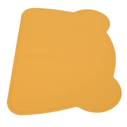 Cosiki Kleinkind -Taschen für Esstisch, Silikon -Taschen für Kleinkinder 14.4x10.4 Zoll Bären Form Anti Slip Weiche Elastizität Silikon Kids Placemat für Home Hotel Restaurant (Yellow) von Cosiki