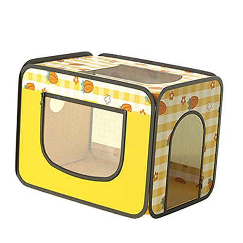 Haustier-Trockenbox, Haustier-Trockenraum, Aufrollbares Design, Schnell Trocknendes Gebläse, Faltbar für Reisen für Haustierbedarf (Karottenmuster, L (geeignet für Hunde und Katzen) von Cosiki