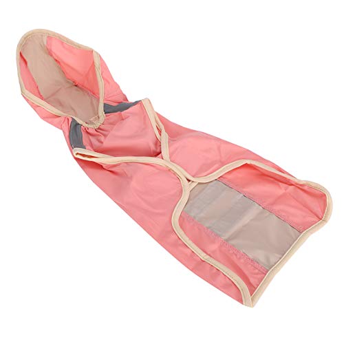 Hund Regenmantel, Hund Regenmantel Atmungsaktivem Kapuzenponcho Jacke Reflektierende Streifen Polyester Haustier Regen Cape Jacket Hunde Regenjacke für Kleine Mittelgroße Hunde und Welpen (M) von Cosiki