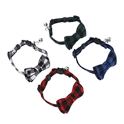 Hundehalsband mit Fliege, Hundehalsbänder für Kleine Hunde, 4 Stück, Haustierhalsband, Kariertes Hundehalsband, Niedliche Fliege für Kleine, Mittelgroße, Große Jungen, Mädchen, Hundehalsband mit Fliege, Hundehalsbänder für Kleine Hunde, 4 Stück, Haustierhalsband, Kariertes Hundehalsband, Niedliche Fliege für Kleine, Mittelgroße, Große Jungen, Mädchen, von Cosiki