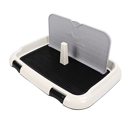 Puppy Pad Halter Tablett, Hundedrüsenbox Hundetraining Bodenschutzschale mit Wandabdeckung Innenpee Pee Padhalter Haustier Töpfchen Töpfchenschale für Kleine und Mittelgroße Hunde (Black) von Cosiki