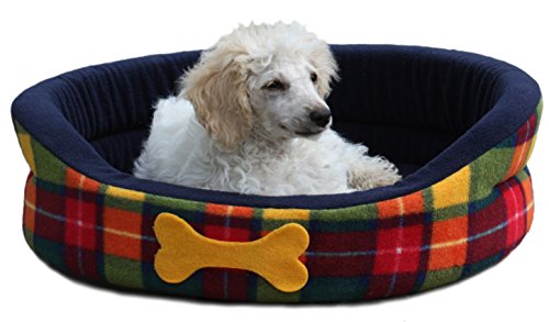 Cosipet Ovales Hundebett aus Schaumstoff, 88 x 69 x 23 cm von Cosipet