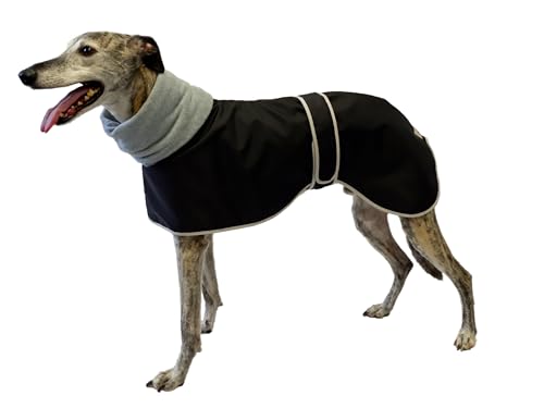 Windhund-Poloshirt, wasserdicht, 35 cm, Schwarz von Cosipet