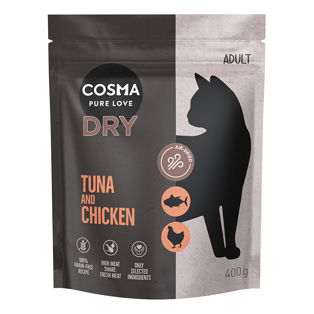 400 g Cosma Air-Dried zum Sonderpreis! - Thunfisch & Huhn von Cosma