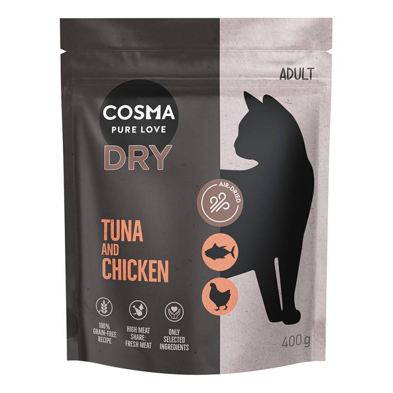 400 g Cosma Air-Dried zum Sonderpreis! - Thunfisch & Huhn von Cosma