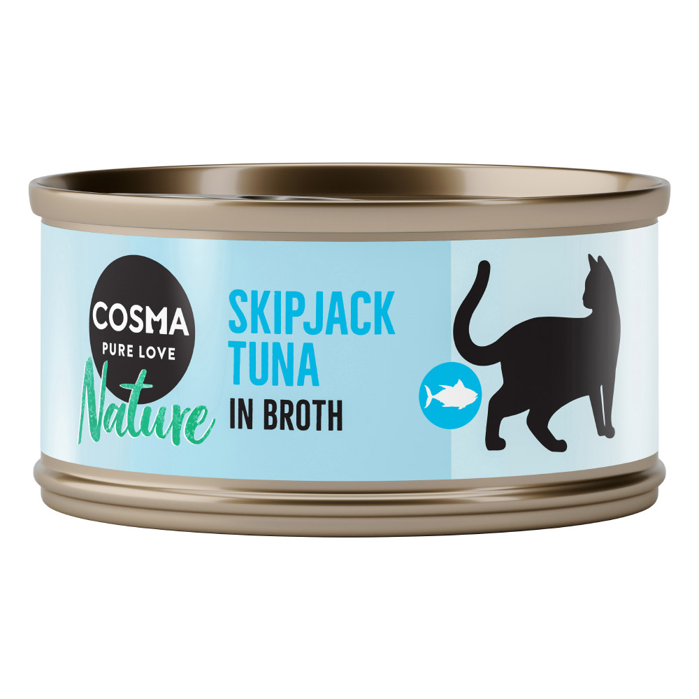 6 x 70 g Cosma Nature zum Sonderpreis! - Skipjack Thunfisch von Cosma