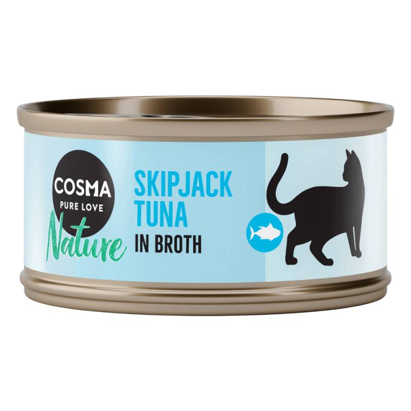 6 x 70 g Cosma Nature zum Sonderpreis! - Skipjack Thunfisch von Cosma