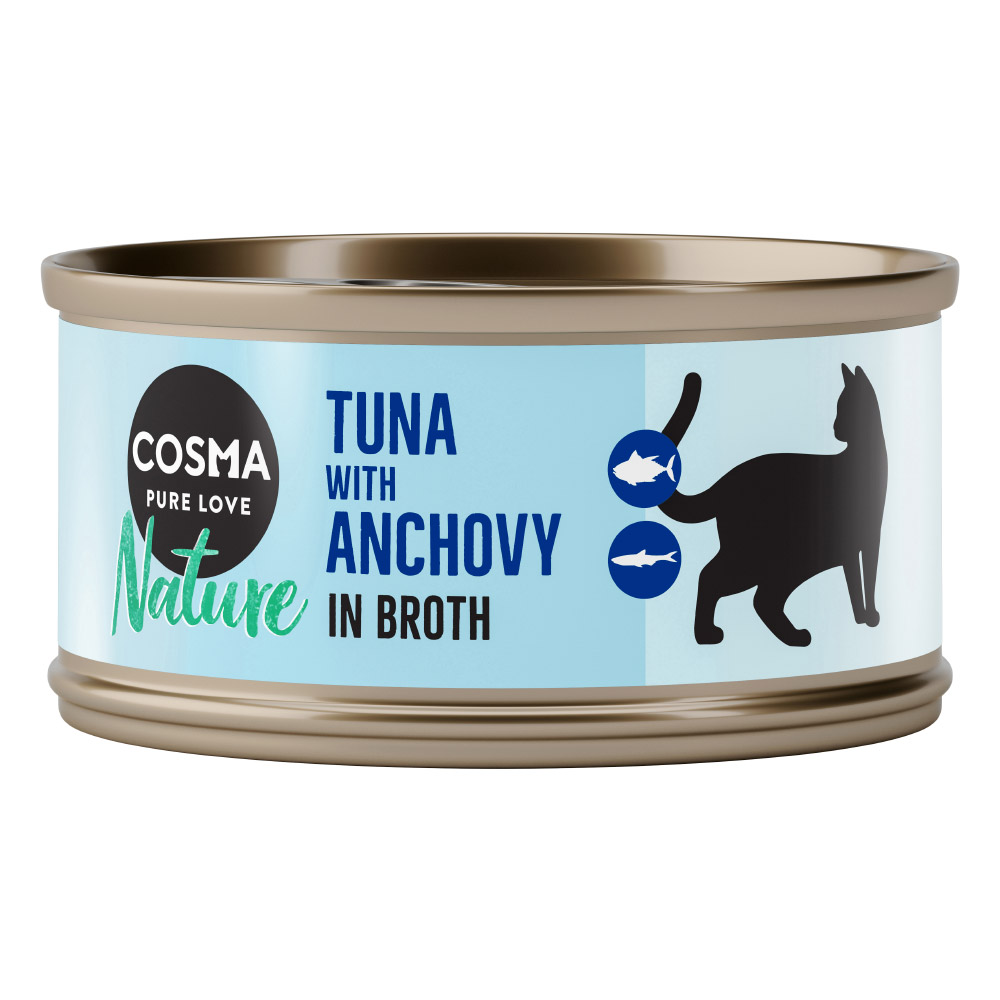6 x 70 g Cosma Nature zum Sonderpreis! - Thunfisch mit ganzen Sardellen von Cosma