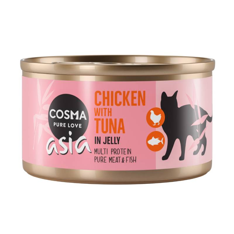Ausgewähltes Cosma Asia in Jelly Nassfutter zum Sonderpreis! - Huhn & Thunfisch (6 x 85 g) von Cosma