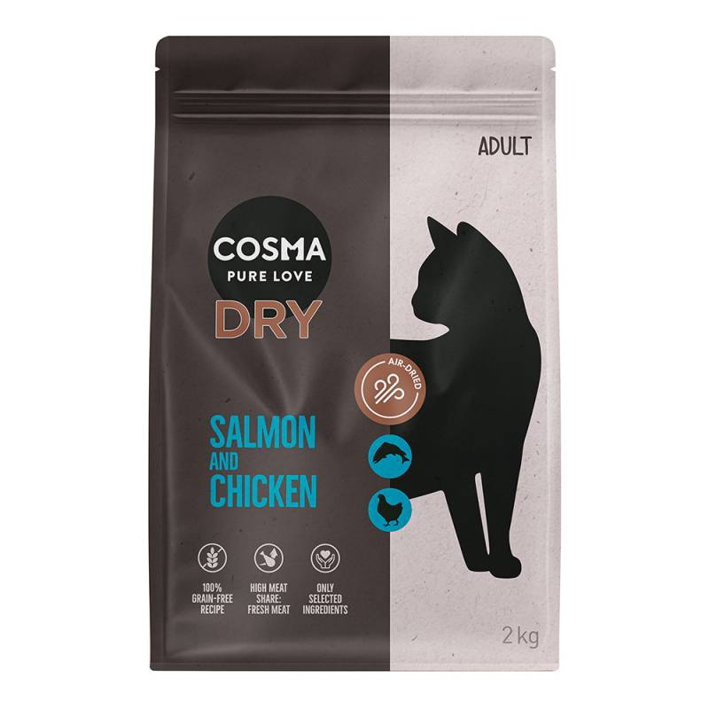 Cosma Air-dried Trockenfutter 2 kg zum Aktionspreis! - Lachs & Huhn von Cosma