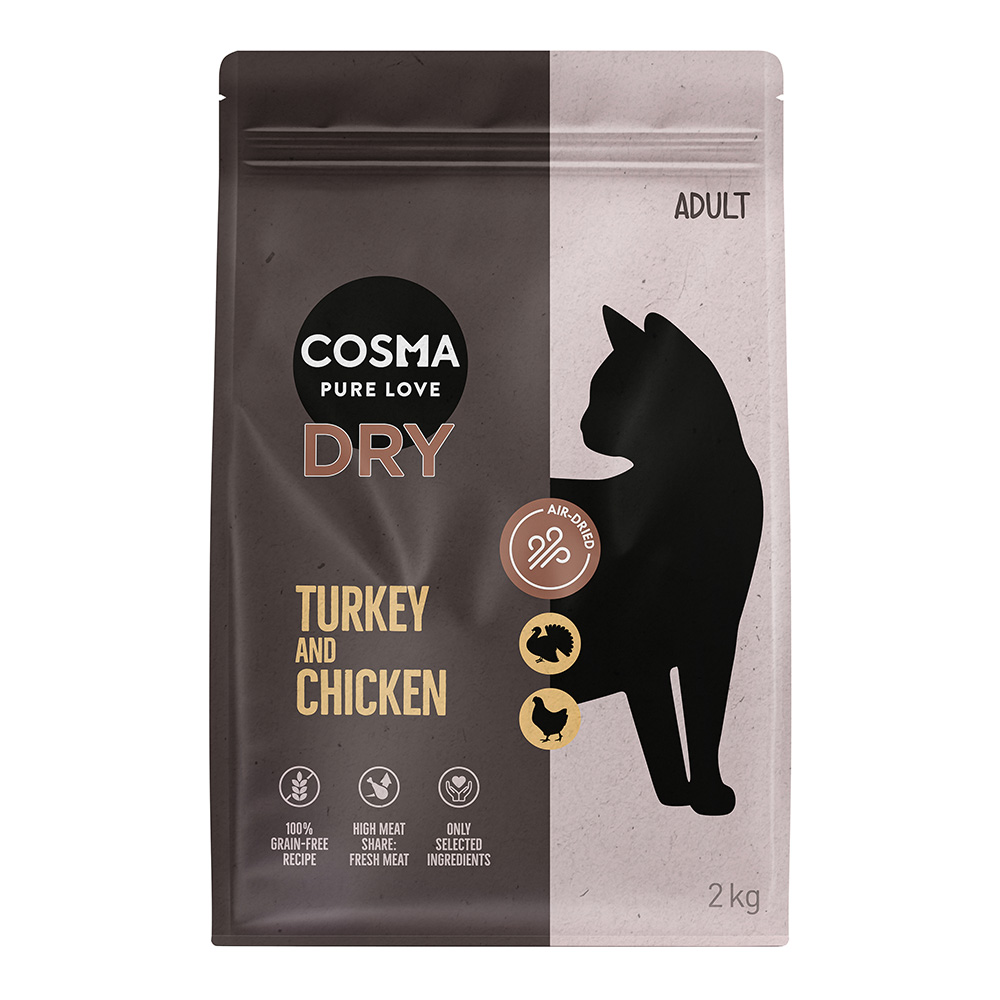 Cosma Air-dried Trockenfutter 2 kg zum Aktionspreis! - Pute & Huhn Cosma Air-dried Trockenfutter 2 kg zum Aktionspreis! - Pute & Huhn von Cosma