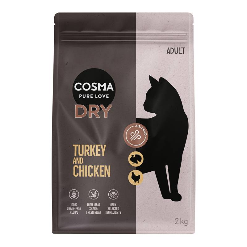 Cosma Air-dried Trockenfutter 2 kg zum Aktionspreis! - Pute & Huhn von Cosma
