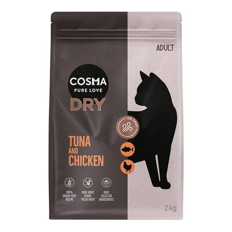 Cosma Air-dried Trockenfutter 2 kg zum Aktionspreis! - Thunfisch & Huhn von Cosma