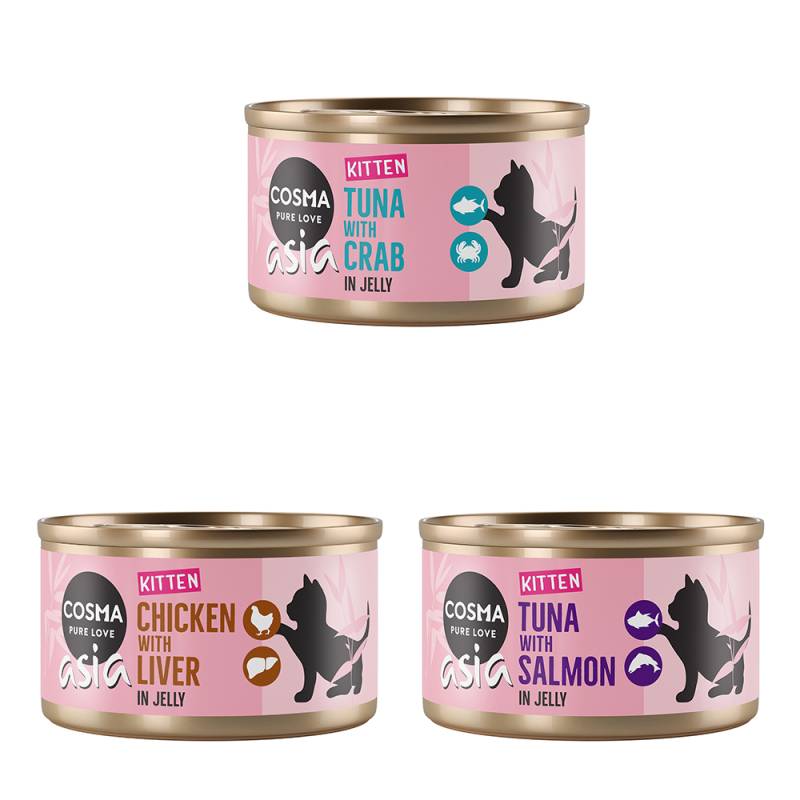 Cosma Asia Kitten 6 x 85 g - Mixpack von Cosma