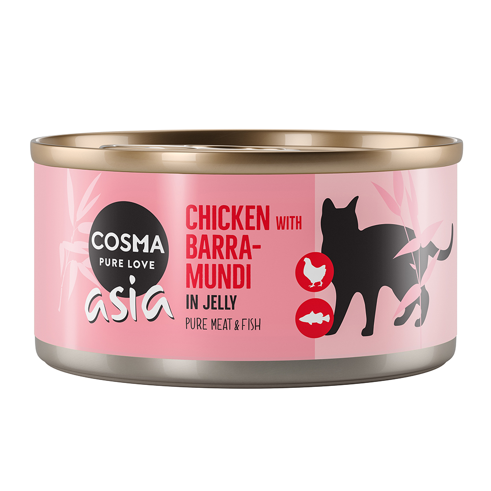 Cosma Asia in Jelly 6 x 170 g - Hühnchen & Riesenbarsch von Cosma
