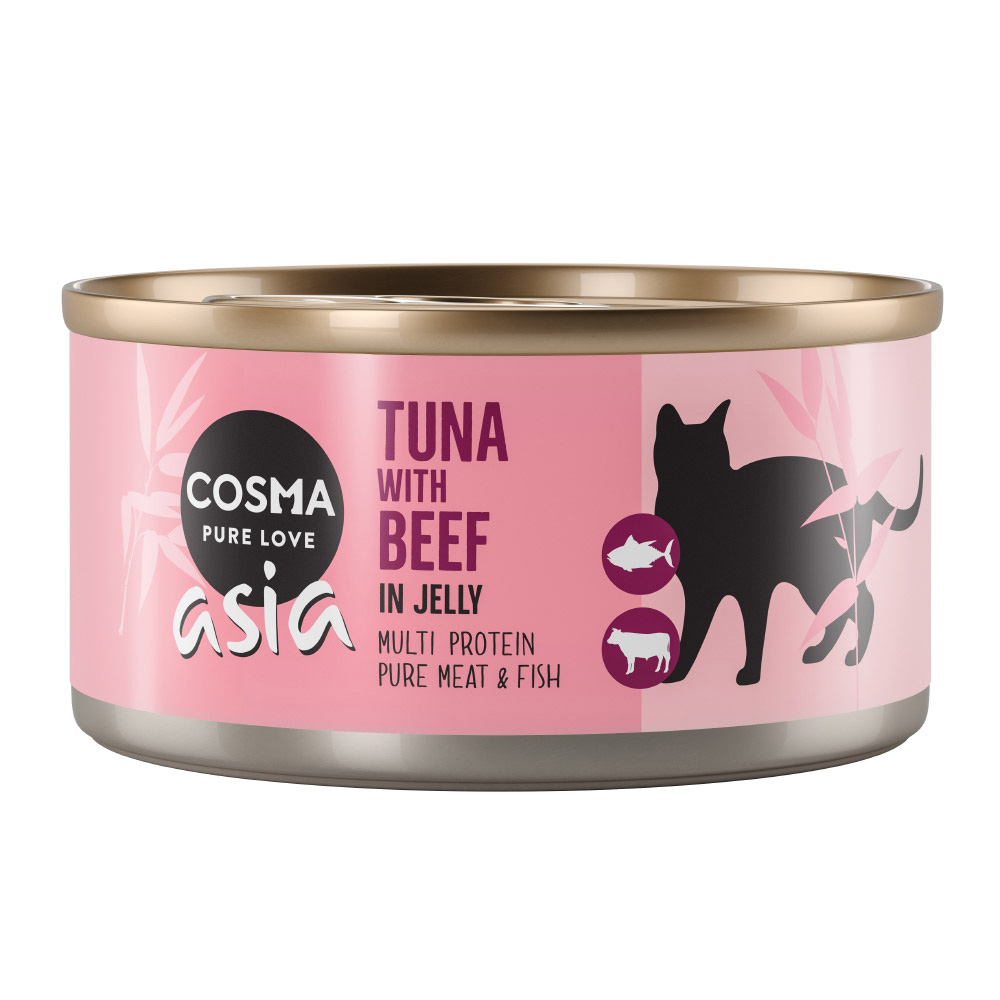 Cosma Asia in Jelly 6 x 170 g - Thunfisch mit Rind von Cosma