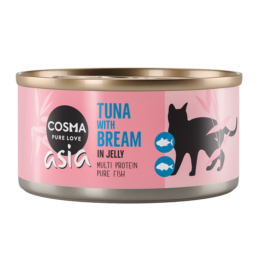 Cosma Asia in Jelly 6 x 170 g - Thunfisch & Brasse von Cosma