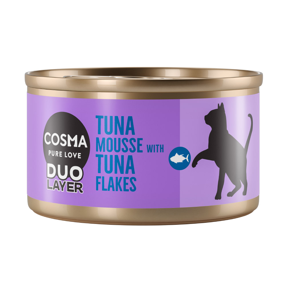 Cosma DUO Layer 24 x 70 g zum Aktionspreis! - Thunfischmousse mit Thunfischstückchen Cosma DUO Layer 24 x 70 g zum Aktionspreis! - Thunfischmousse mit Thunfischstückchen von Cosma