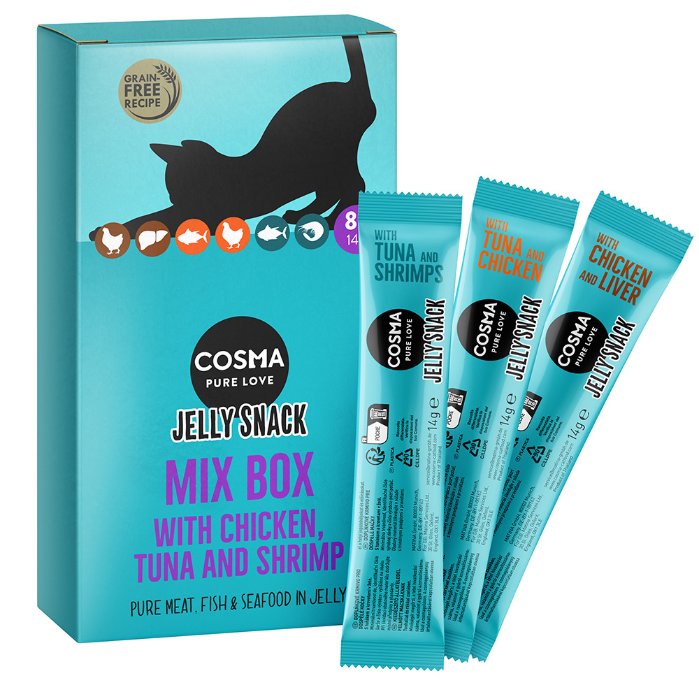 Cosma Jelly Snack 8 x 14 g - Mixpaket 2 von Cosma