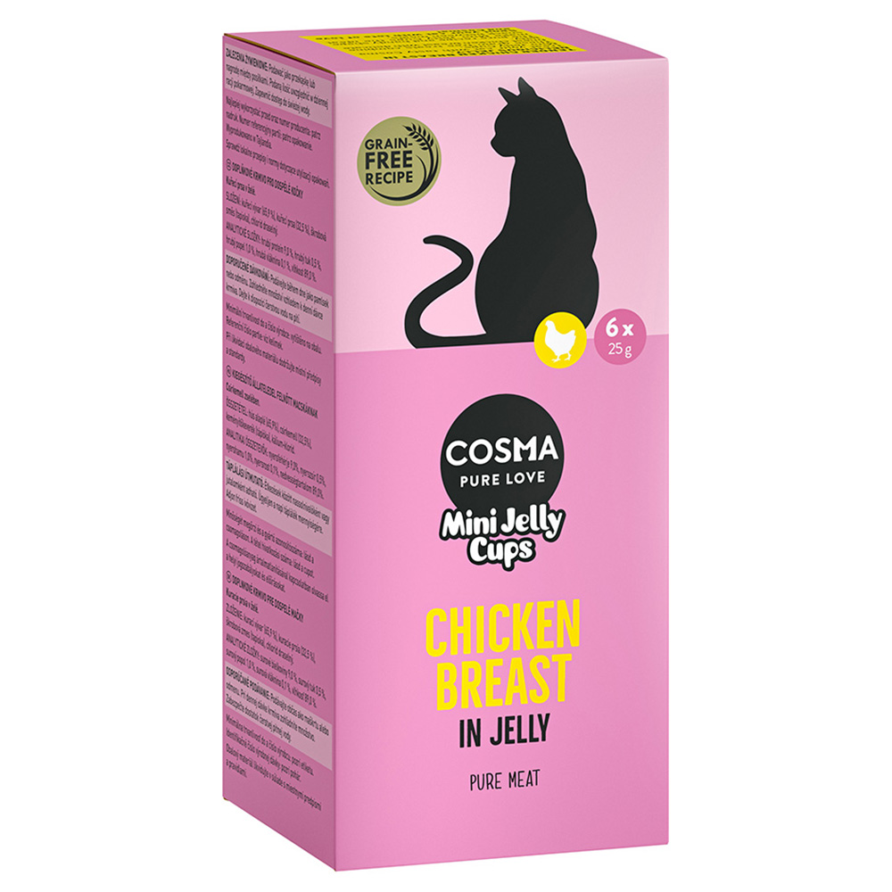 Cosma Mini Jelly Cups 6 x 25 g - Hühnchenbrust Cosma Mini Jelly Cups 6 x 25 g - Hühnchenbrust von Cosma