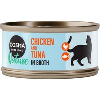 Cosma Nature 6 x 70 g - Hühnerbrust & Thunfisch von Cosma
