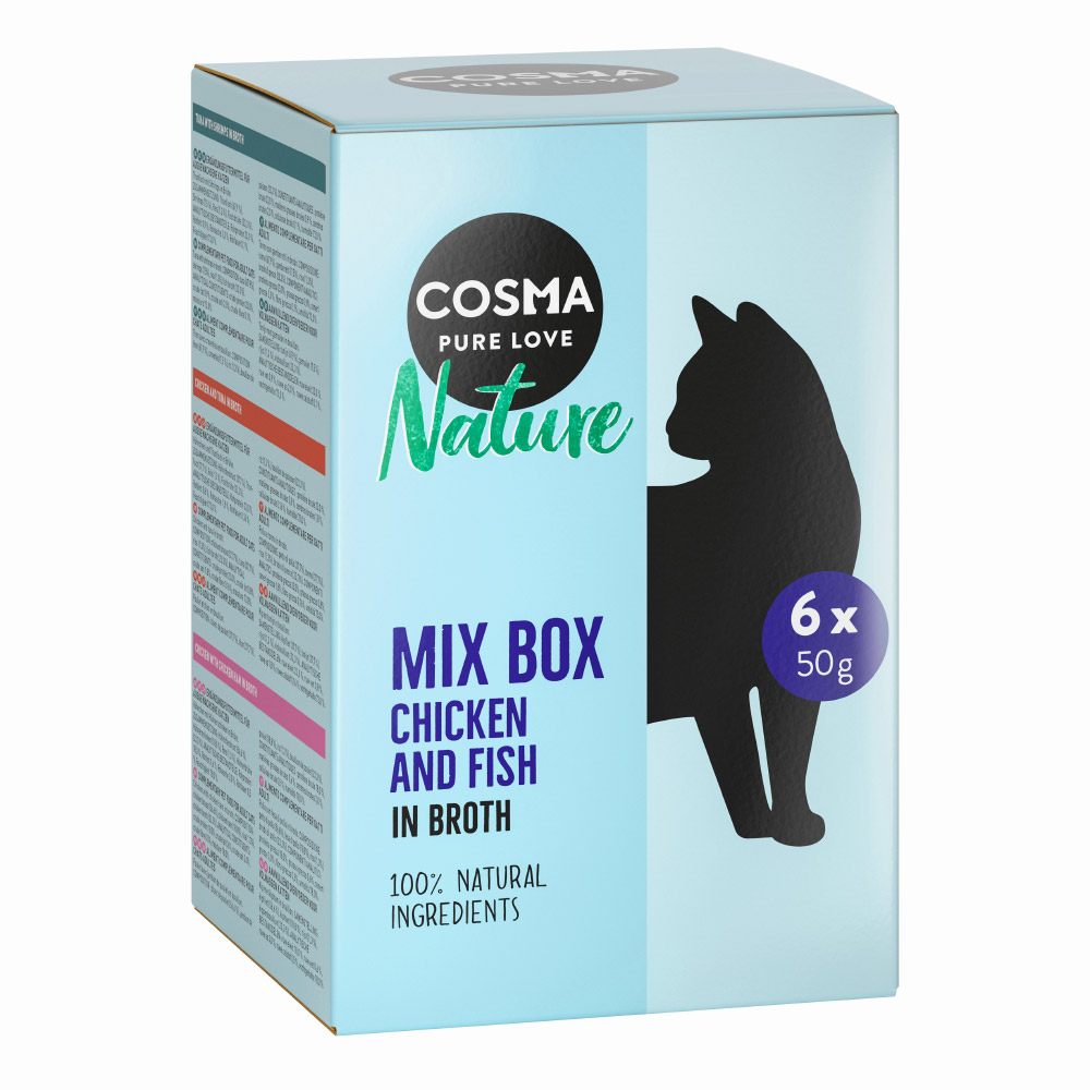 Cosma Nature Frischebeutel 6 x 50 g  - Mixpaket (6 Sorten) von Cosma