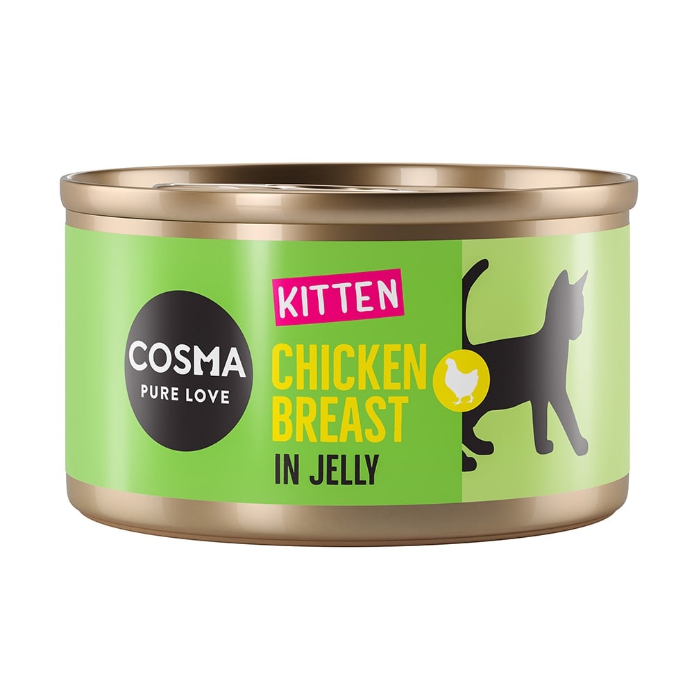 Cosma Original Kitten 24 x 85 g - Hühnchenbrust von Cosma