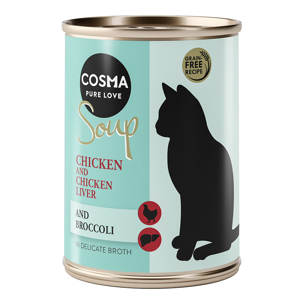 Cosma Soup 6 x 100 g zum Sonderpreis! - Hühnchenfilet mit Hühnerleber und Brokkoli Cosma Soup 6 x 100 g zum Sonderpreis! - Hühnchenfilet mit Hühnerleber und Brokkoli von Cosma