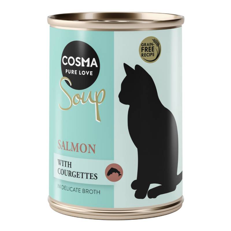 Cosma Soup 6 x 100 g zum Sonderpreis! - Lachs mit Zucchini von Cosma