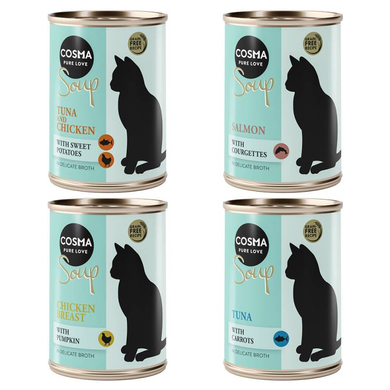 Cosma Soup 6 x 100 g zum Sonderpreis! - Mixpaket 1 (4 Sorten) von Cosma