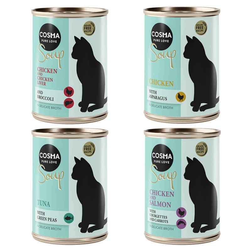 Cosma Soup 6 x 100 g zum Sonderpreis! - Mixpaket 2 (4 Sorten) von Cosma