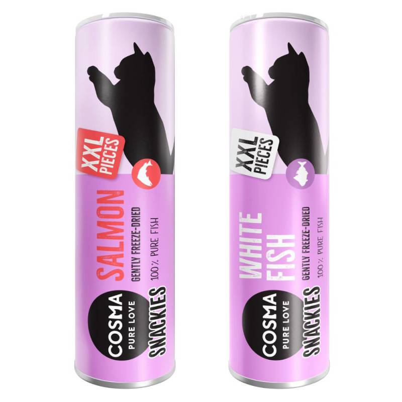 Probiermix Cosma Snackies XXL  - Lachs, Weißfisch (40 g) von Cosma