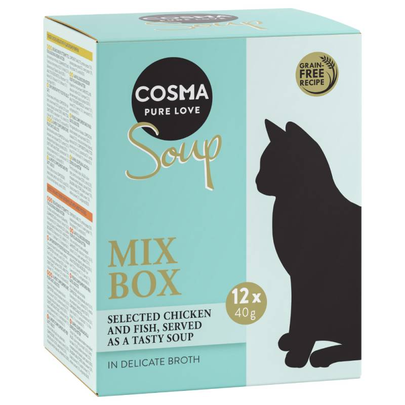 Probiermix Cosma Soup - Mixpaket 1: 4 Sorten (24 x 40 g) von Cosma