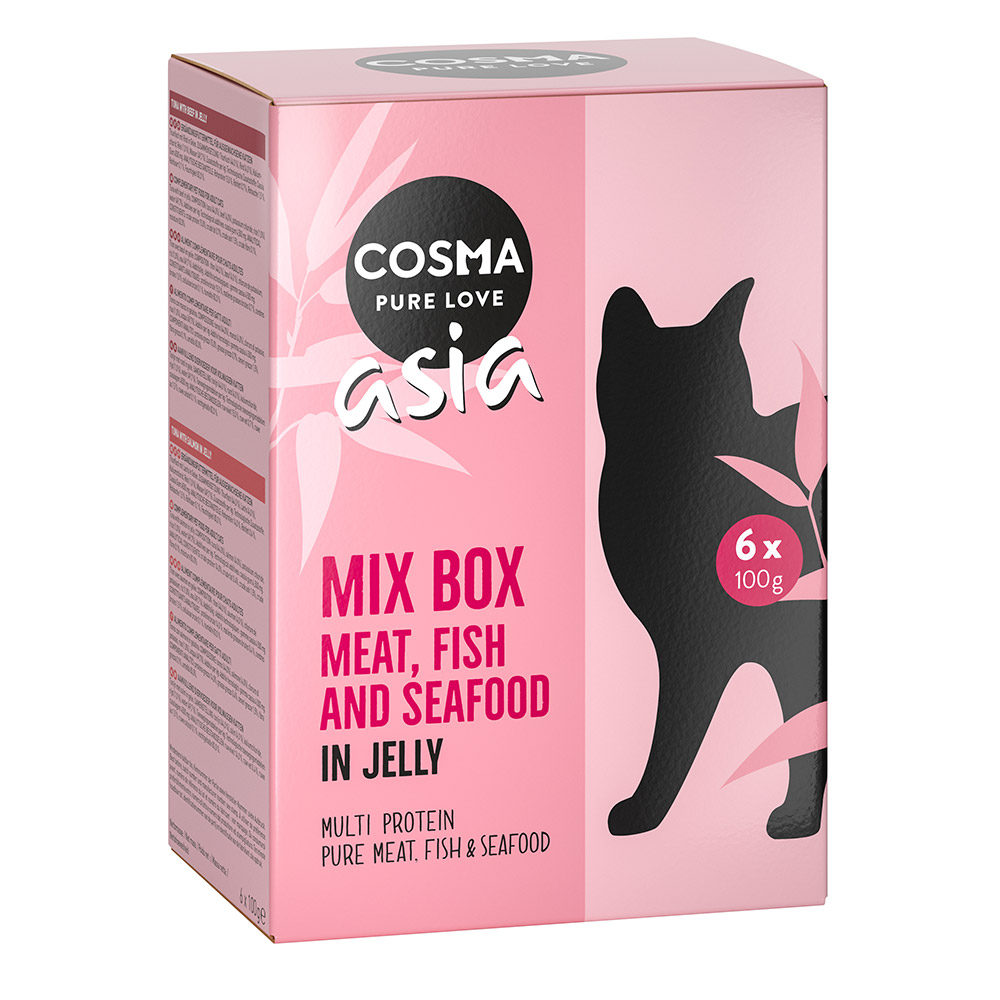 Sparpaket Cosma Asia Frischebeutel 24 x 100 g - Mix (6 Sorten) von Cosma