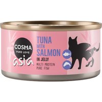 Sparpaket Cosma Asia in Jelly 24 x 170 g - Thunfisch mit Lachs von Cosma
