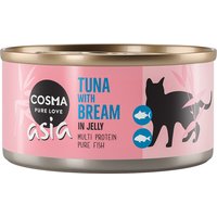 Sparpaket Cosma Asia in Jelly 24 x 170 g - Thunfisch & Brasse von Cosma