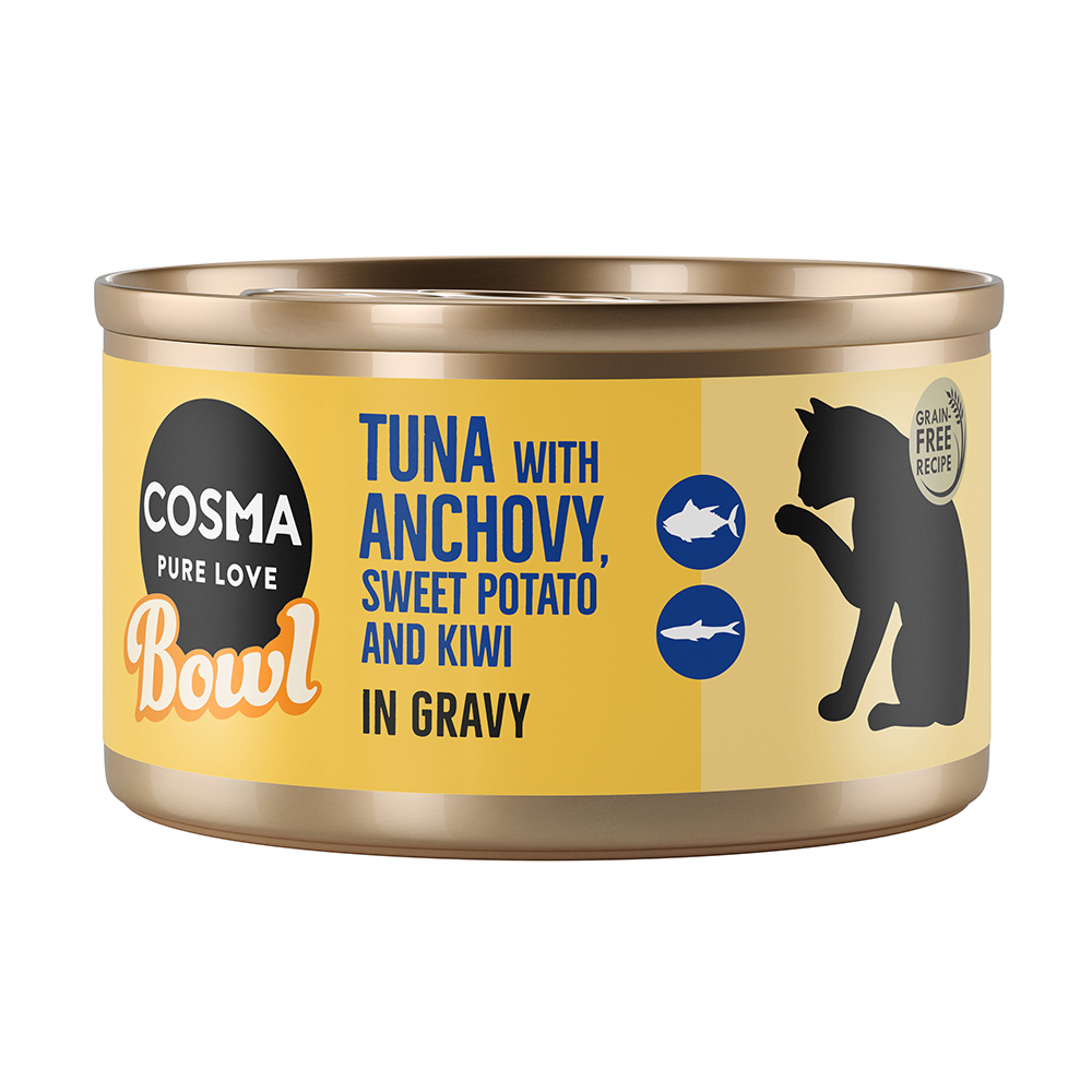 Sparpaket Cosma Bowl 24 x 80 g - Thunfisch mit Anchovis von Cosma